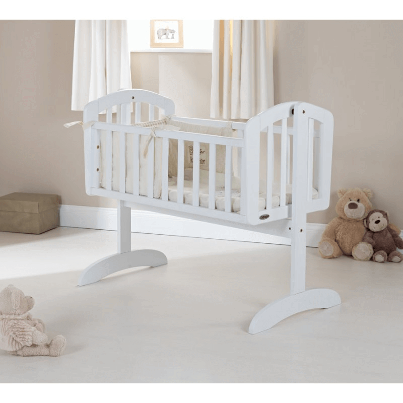 Obaby Sophie Swing Crib - White - Baby Zone