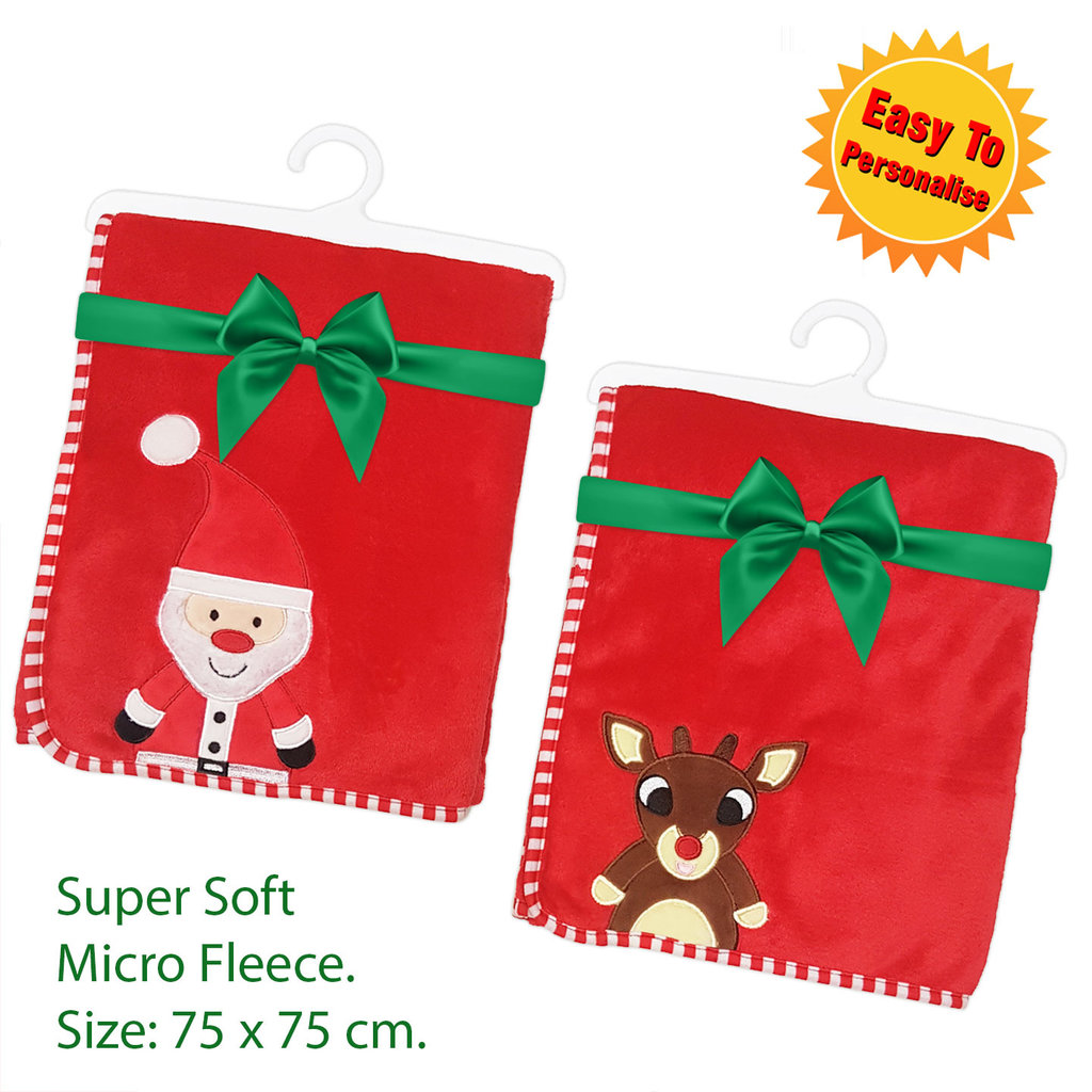 Christmas Blanket Santa/Reindeer