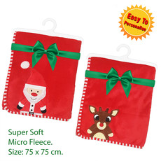 Christmas Blanket Santa/Reindeer