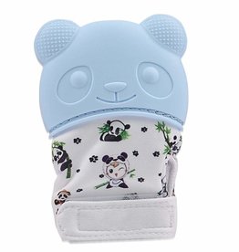 Happy Baby Panda Teething Mitt Blue