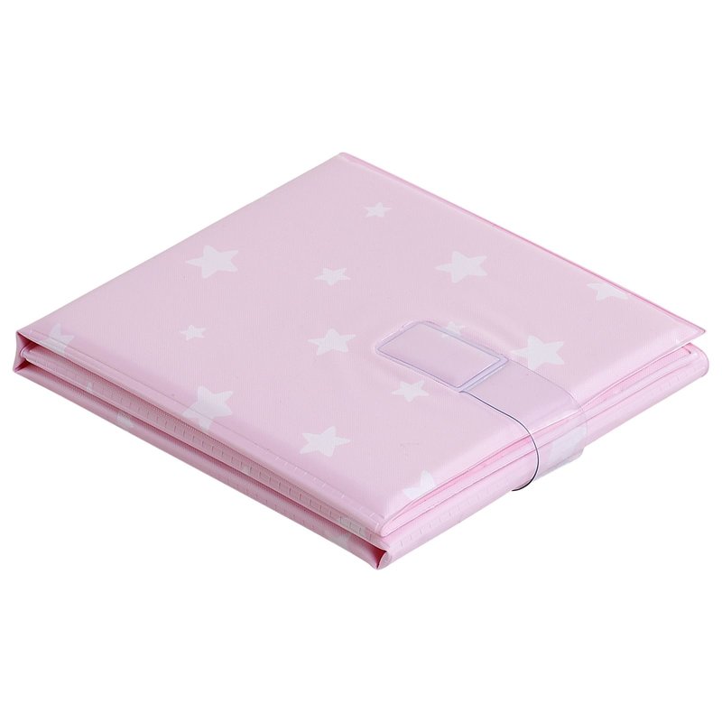 Baby Elegance Foldable PVC Mat Pink Star