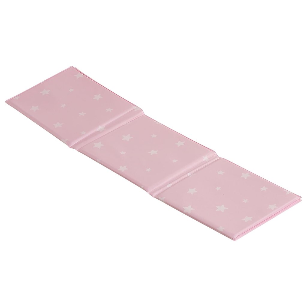 Baby Elegence Foldable PVC Mat Pink Star