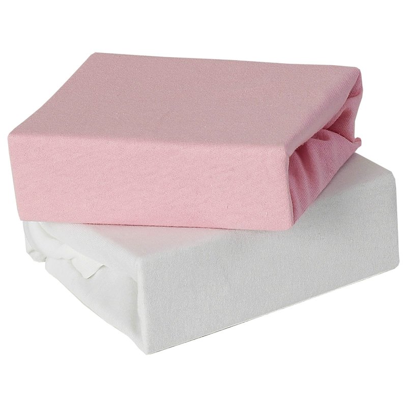 Baby Elegance Baby Elegance 2 Pack Crib Fitted Sheets - Pink