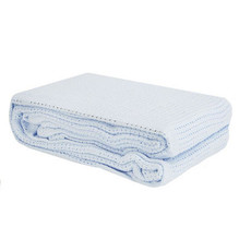 Baby Elegance Cellular Pram Blanket Blue 75x100cm