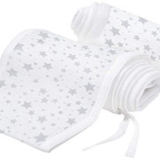 Breathable Mesh  Cot Liner Twinkle Grey
