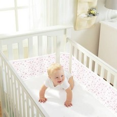 Purflo Breathable  Mesh Cot Liner Twinkle Pink