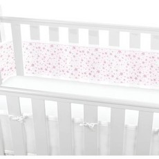 Purflo Breathable  Mesh Cot Liner Twinkle Pink