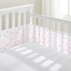 Purflo Breathable  Mesh Cot Liner Twinkle Pink