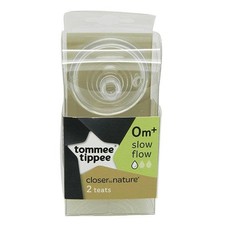 Tommee Tippee Teats Slow Flow - 2pk 0mth+