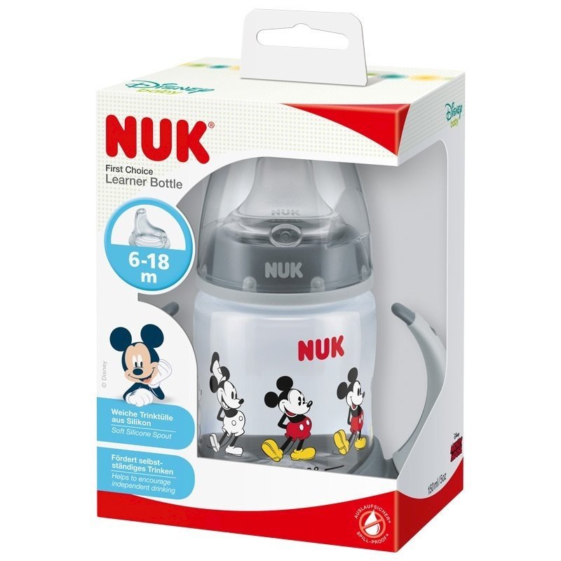 Nuk Nuk Disney Learner Bottle Black 6-18months