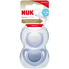 Nuk Nuk Latex Blue Soother 6-18m 2pk