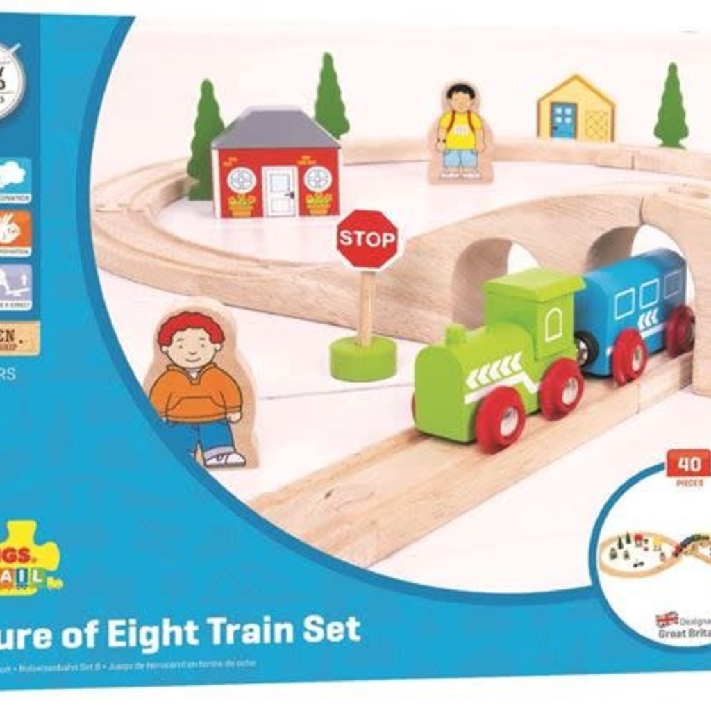 bigjigs figure of eight train set