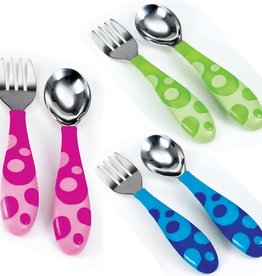 Munchkin Munchkin Toddler Fork & Spoons Set 2pk Assorted  Colours