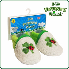 Baby Bow Irish Shamrock Booties