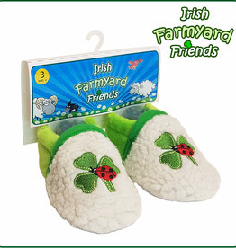 Baby Bow Irish Shamrock Booties