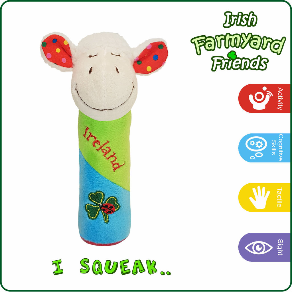 Baby Bow Irish Sheep Squeaker