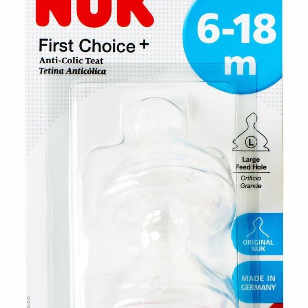 Nuk Nuk First Choice+ Silicone Teat 6-18m -M