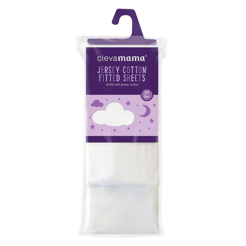 Clevamama Clevamama  Fitted Sheets Cot White