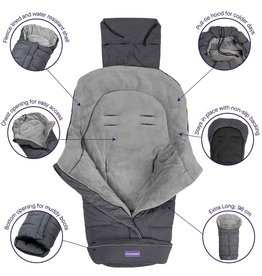 Clevamama Clevamama Universal Footmuff Grey