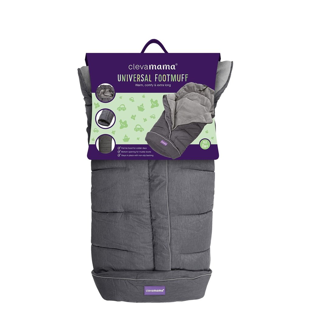 Clevamama Clevamama Universal Footmuff Grey