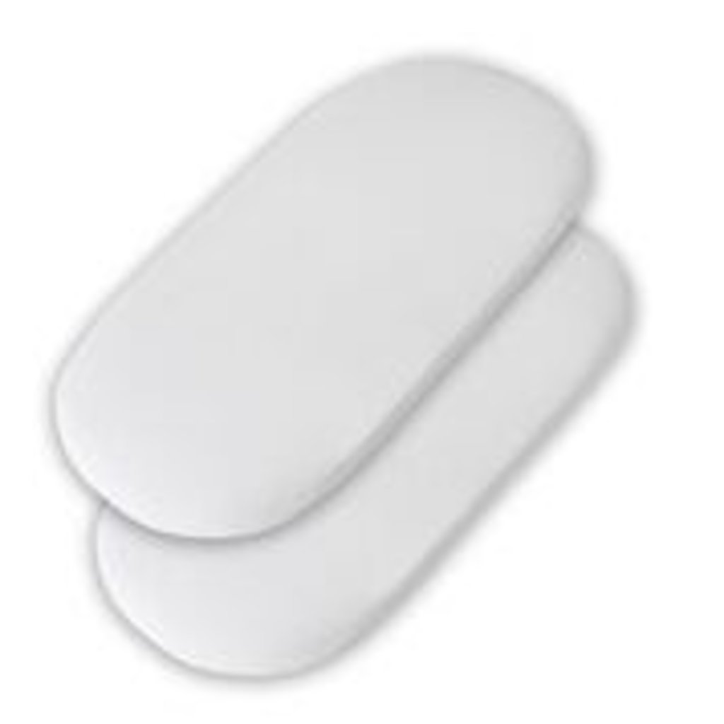 Clevamama Clevamama Fitted Sheets Moses/Pram White