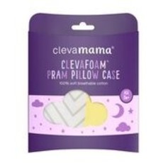 Clevamama Clevafoam Pram Pillow Case Grey Yellow