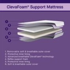 Clevamama Clevafoam Support Mattress 70 x 140 Cot bed