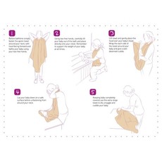 Clevamama Clevamama Apron Baby Bath Towel Blue Cloud