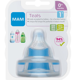 Mam MAM Teat Slow Flow 2pk 0+months
