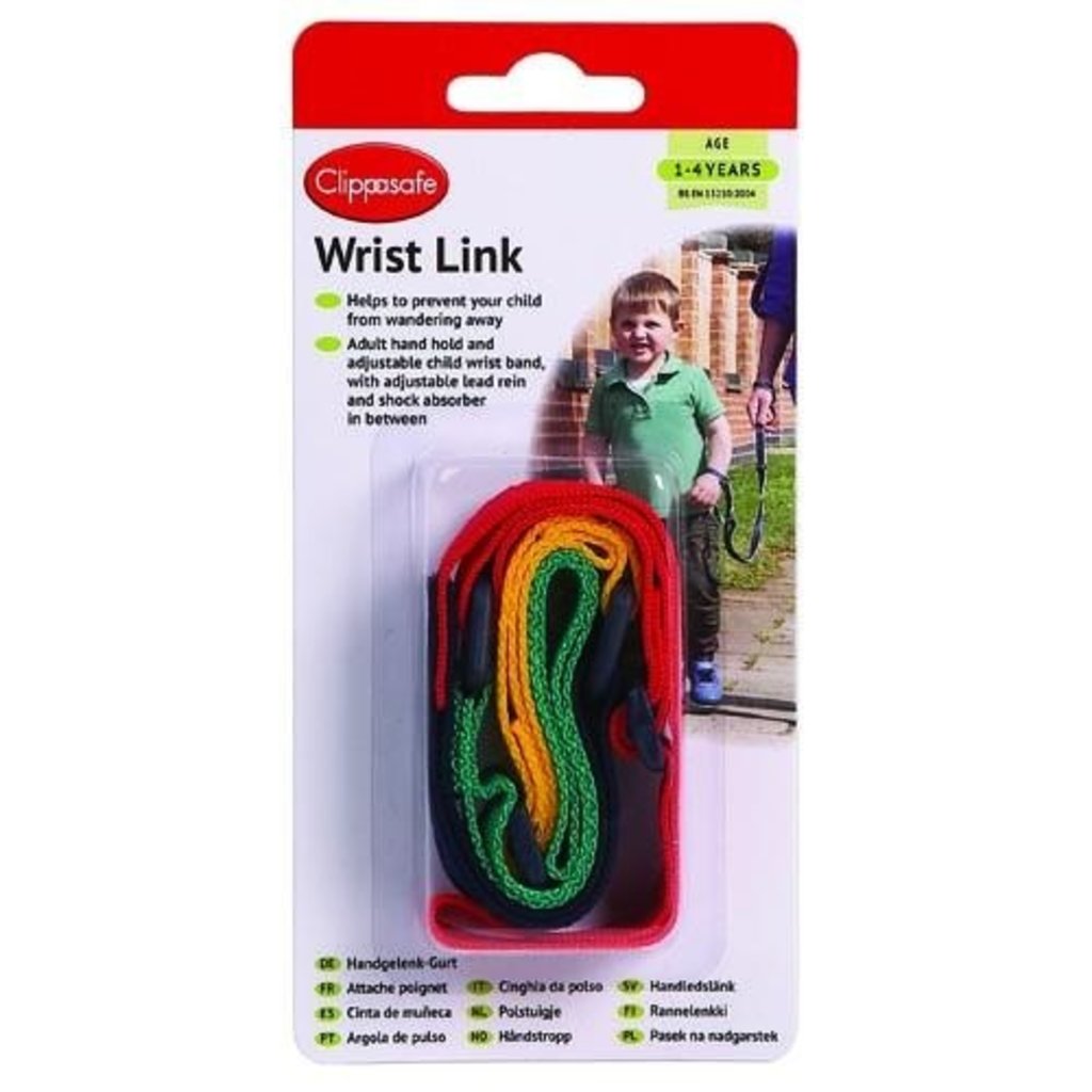 Clippasafe Clippasafe Wrist Link Reins MultiColour