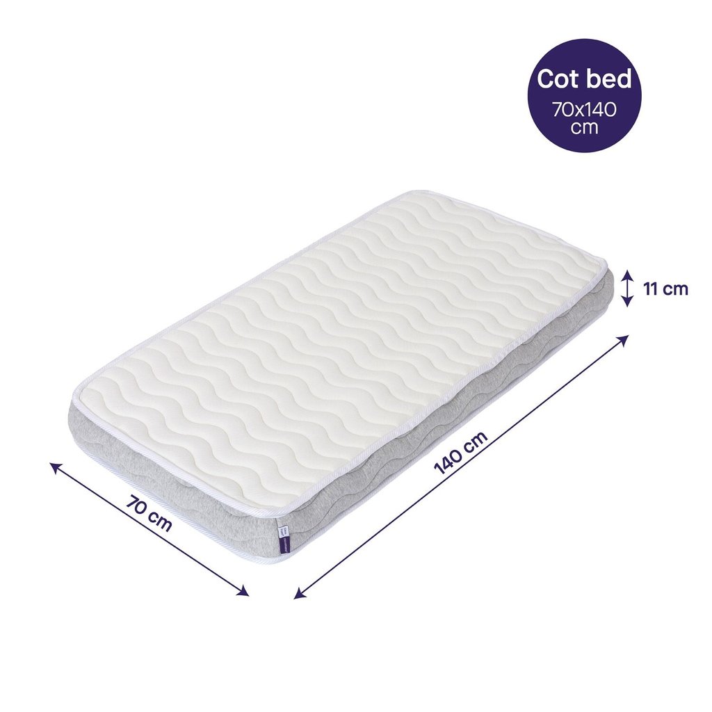 Clevamama Clevamama Clevafoam Pocket  Sprung Mattress 70 x 140 Cot bed