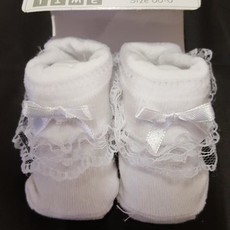 Christening Baby Lace Socks 0-6m