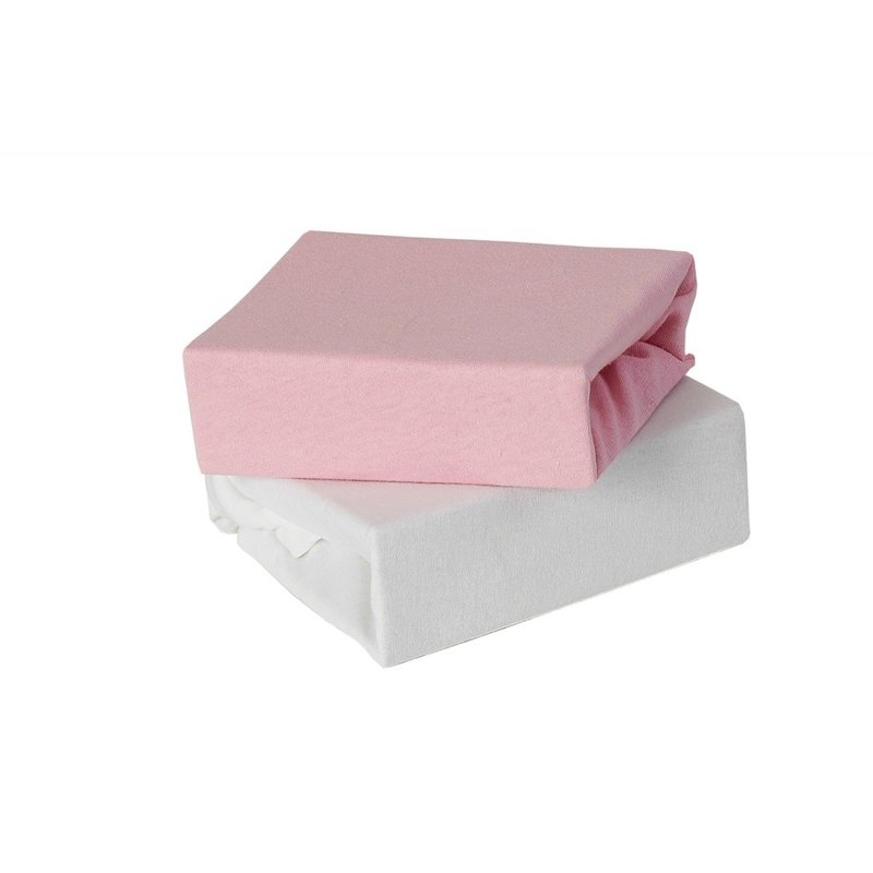 Baby Elegance Baby Elegance 2 Pack Cotbed Sheets - Pink