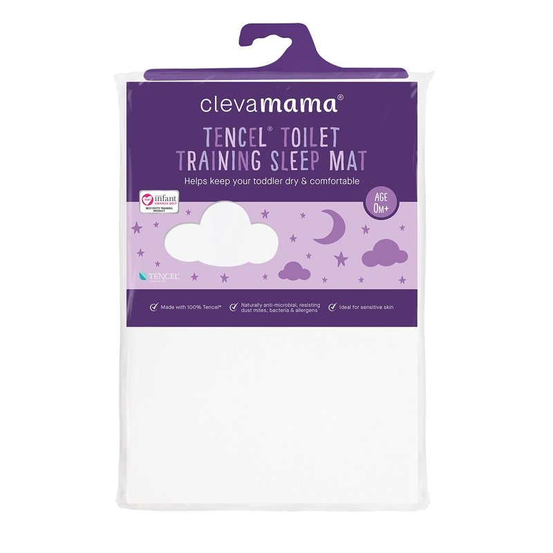 Clevamama Clevamama Tencel Toilet Training Mattress Protector  70 x 90cms White
