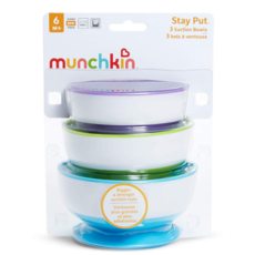 Munchkin Munchkin Stay Put Suction Bowls 3 pack