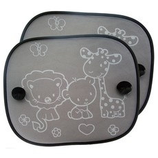 Clippasafe Clippasafe 2 Fun Sun Shades Black- Safari