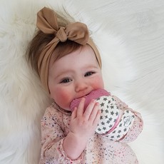 Belo Teething Mitt Pink