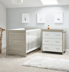 Obaby Obaby Nika 2 Piece Room Set – Grey Wash with White