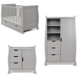 Obaby Obaby Stamford Classic 3 Piece Room Set - Warm Grey