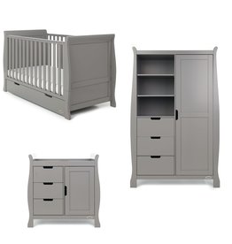 Obaby Obaby Stamford Classic 3 Piece Room Set - Taupe Grey