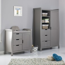 Obaby Obaby Stamford Classic 3 Piece Room Set - Taupe Grey
