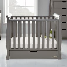 Obaby Obaby Stamford Space Saver Cot - Taupe Grey