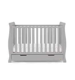 Obaby Obaby - Stamford Sleigh Mini Cot Bed - Warm Grey
