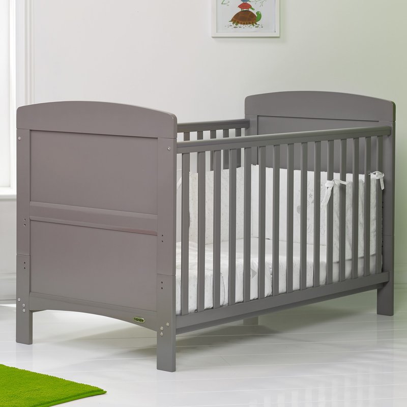 Obaby Obaby Grace Cot Bed – Taupe Grey