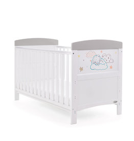Obaby Obaby Tiny Tatty Teddy Cot Bed – Grey