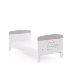 Obaby Obaby Tiny Tatty Teddy Cot Bed – Grey