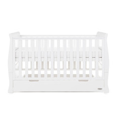 Obaby Obaby Stamford Classic Sleigh Cot Bed – White