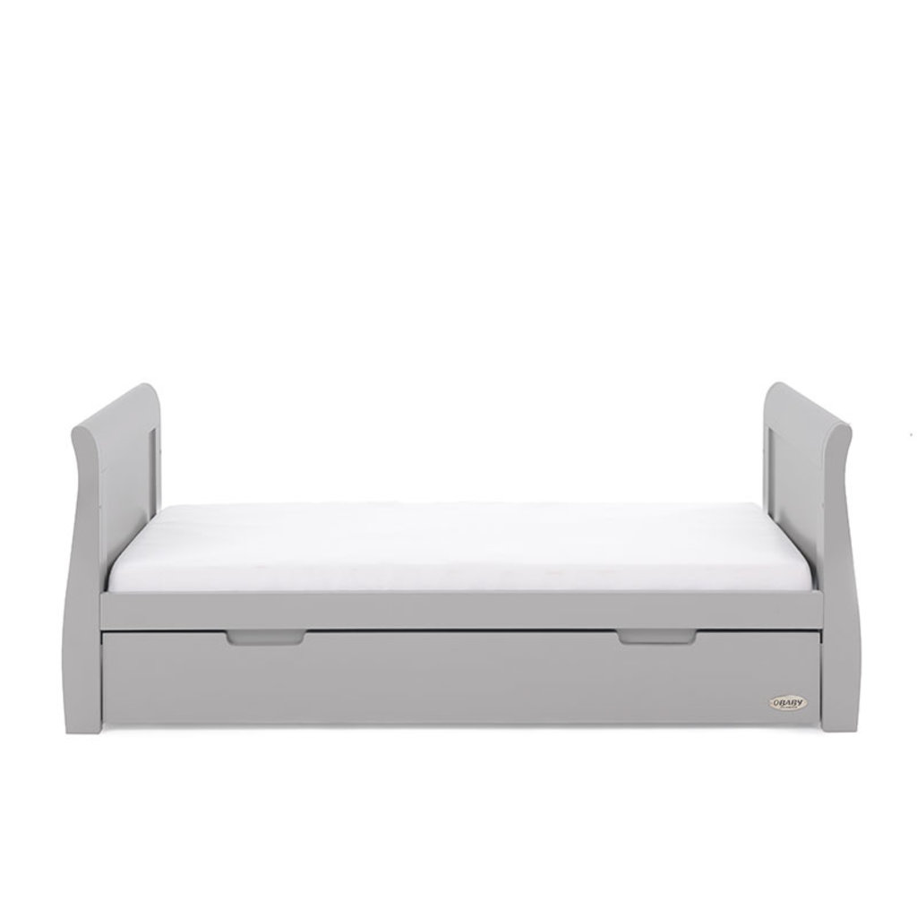 Obaby Obaby Stamford Classic Sleigh Cot Bed – Warm Grey
