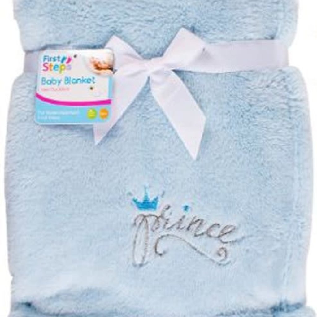 Prince Fleece Baby Blanket Blue Baby Zone