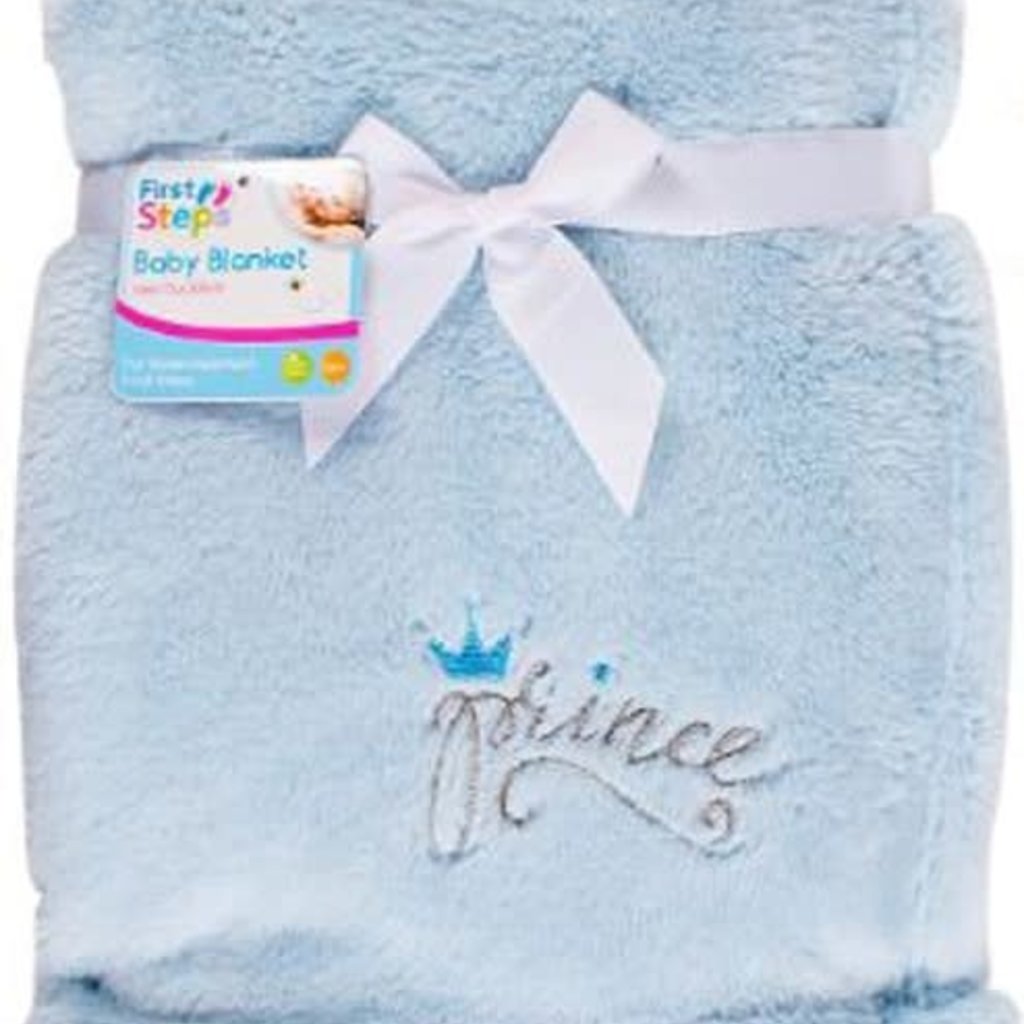 Prince Fleece Baby Blanket Blue Baby Zone Prince Fleece Baby Blanket Blue Baby Zone